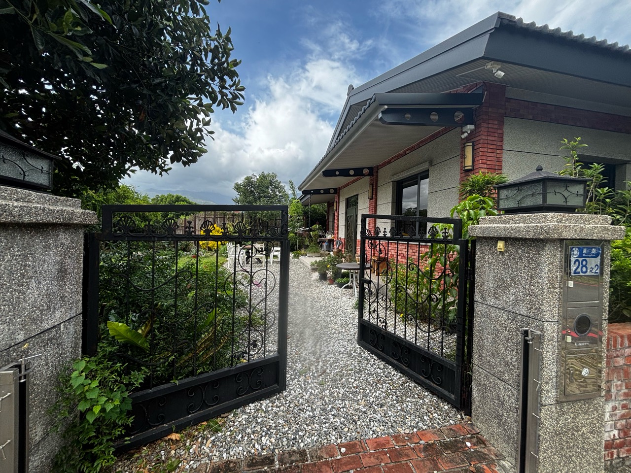 Farmhouse entrance